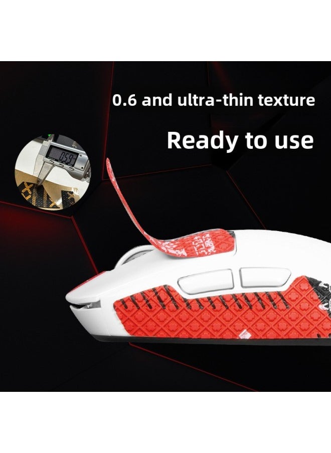 Generic - Applicable To MCHOSE Maicai A5 Mouse Anti-slip Stickers A5/Pro/max Stickers Sweat-absorbent Palm Mouse Protective Film-Color:[All-inclusive] One Red Printed [send Cleaning Cotton]] - Image 1