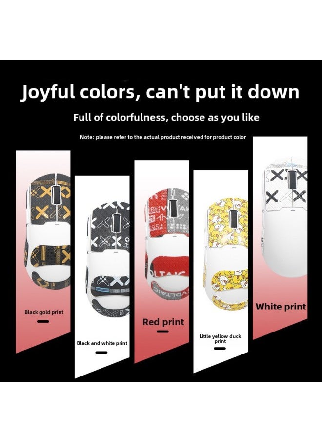 Generic - Applicable To MCHOSE Maicai A5 Mouse Anti-slip Stickers A5/Pro/max Stickers Sweat-absorbent Palm Mouse Protective Film-Color:[All-inclusive] One Red Printed [send Cleaning Cotton]] - Image 1
