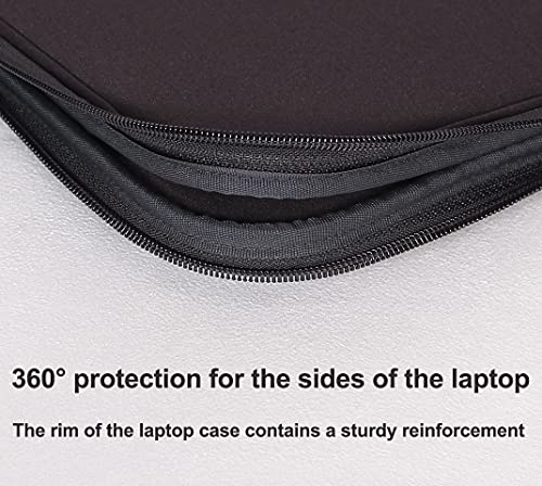 Inntzone Laptop Sleeve 16 Inch Foldable Slim Case Lightweight Bag Notebook Computer Carrying Flip Cover (Black) - Image 5