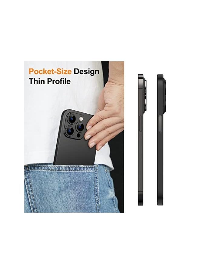 Jetech Ultra Slim (0.35Mm Thin) Case For Iphone 14 Pro 6.1-Inch, Camera Lens Cover Full Protection, Lightweight Matte Finish Pp Hard Minimalist Case, Support Wireless Charging (Black) - Image 4