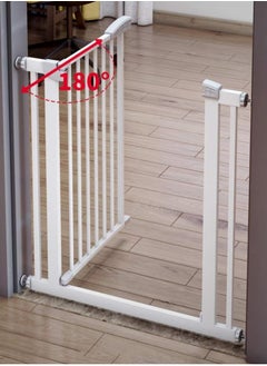 MUMS PLANET Auto Close Safety Gate, Extra Tall Wide Durable Baby Gate Fence Barrier Dog Gate with Easy Walk-Thru Child Gate for Stairs, Doorways Safety Gate (75 - 82 cm)  - Image 5