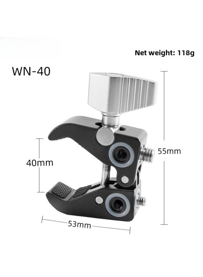 C- Shaped Crab Clamp Desktop Fixed Metal Strong Clamp Universal Strange Hand Magic Arm Bracket Photography Accessories - Image 1