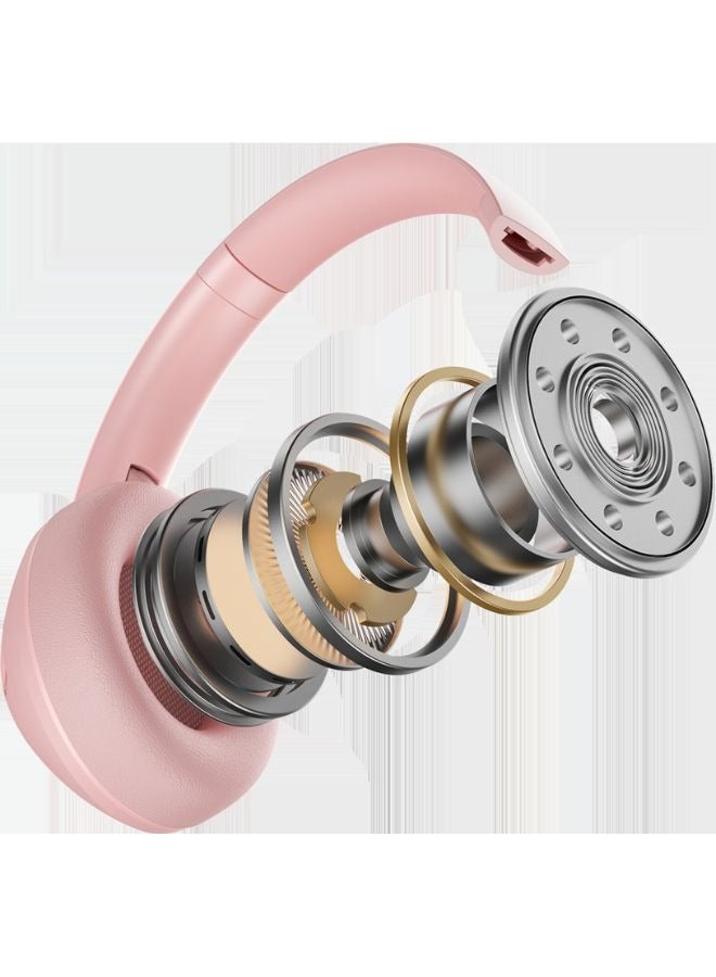 Disney Disney LK-03 Wireless Bluetooth V5.0 Gaming Headset Noise Cancellation Headphones (Pink)  - Image 4