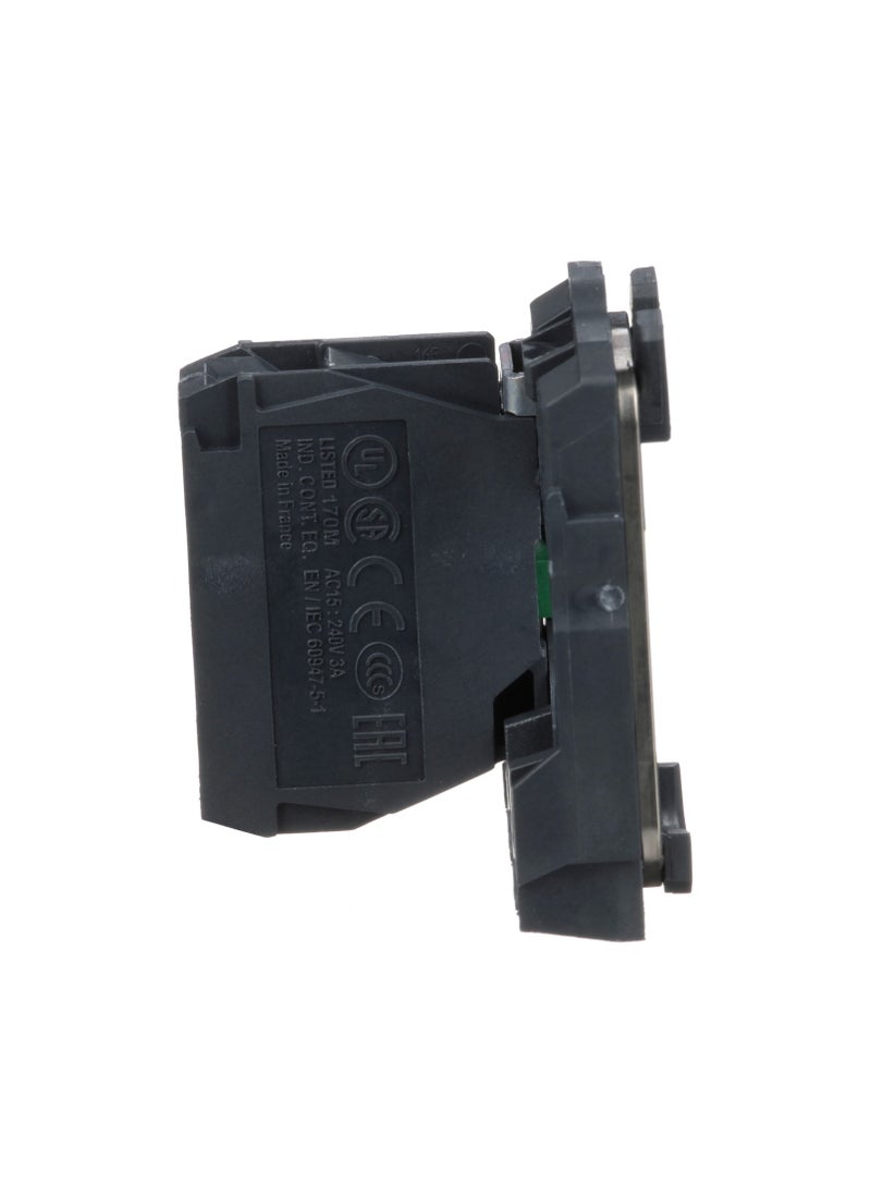 Schneider Electric ZB5AZ101 Single contact block with body/fixing collar One NO screw clamp terminal  - Image 3