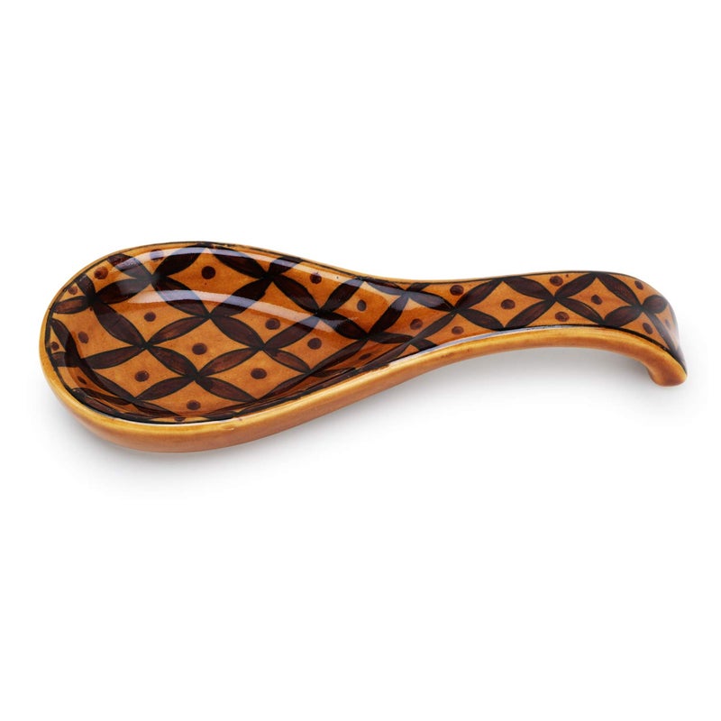 SilverBoons SilverBoons Brown Ceramic Spoon Rest Ceramic Spoon Holder Spoon Holder for Stove Top Modern Spoon Rest for Kitchen Counter Hand Painted Hand Glazed  - Image 4