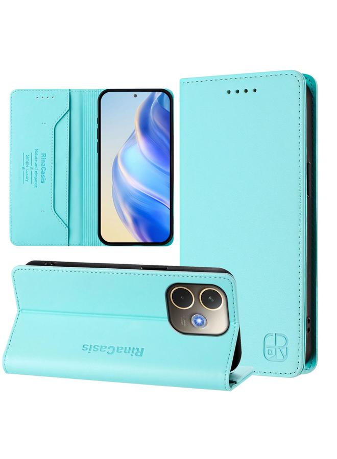 S-TOP Case For OPPO A5 Pro 5G Global RC01 Dual-Folded Magnetic Suction RFID Leather Phone Case - Image 1
