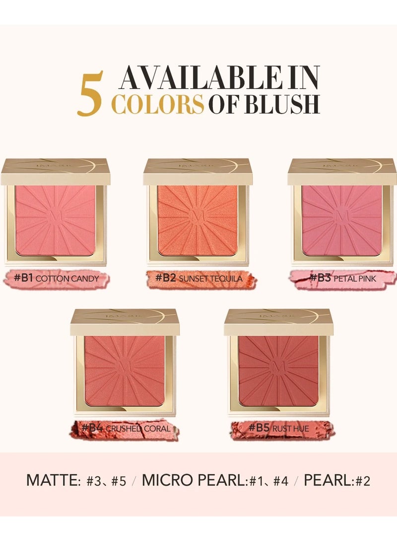 إيماجيك لوحة أحمر الخدود والهايلايتر اللامعة من IMAGIC | تضفي إشراقة طبيعية على البشرة | توهج قابل للبناء والدمج لجميع ألوان البشرة (B2 SUNSET TEQUILA) - Image 3