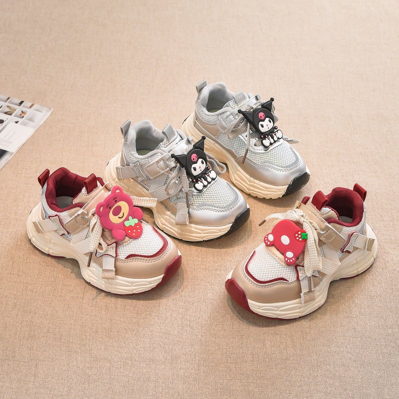 Girls' Shoes Spring Lightweight Soft Sole Children'S Running Sneaker Boys Middle And Big Children'S Explosions Torre Shoes - Image 2