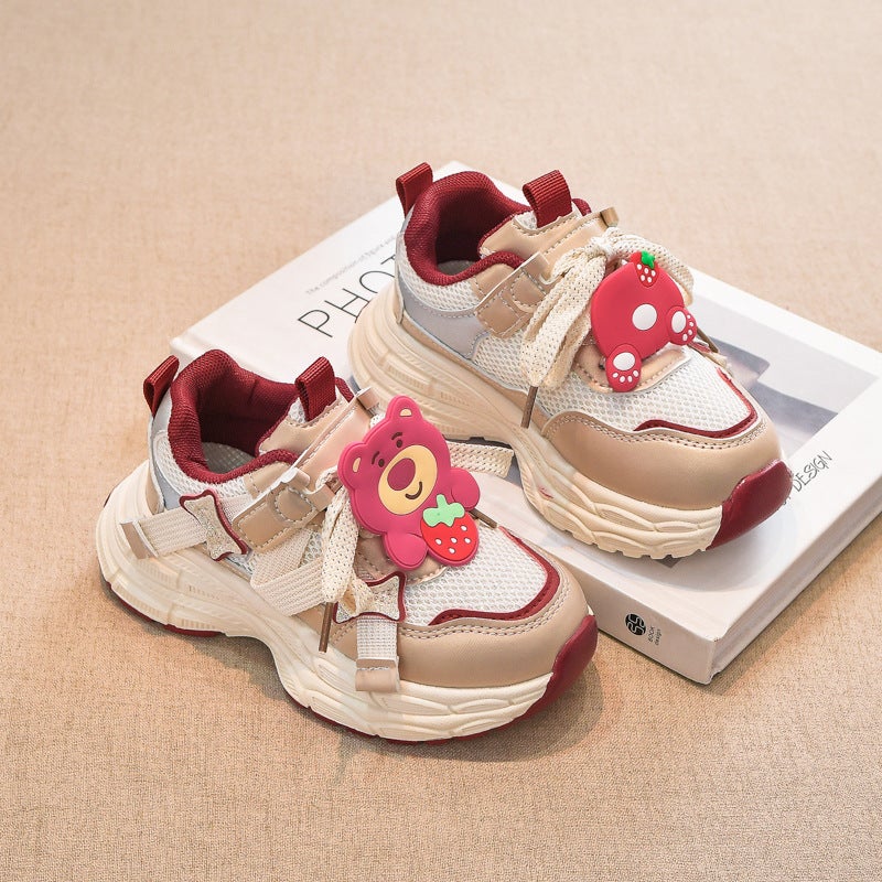 Girls' Shoes Spring Lightweight Soft Sole Children'S Running Sneaker Boys Middle And Big Children'S Explosions Torre Shoes - Image 4