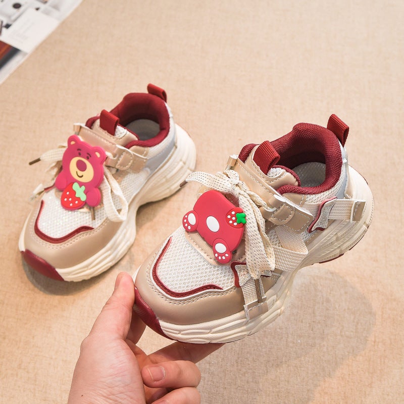 Girls' Shoes Spring Lightweight Soft Sole Children'S Running Sneaker Boys Middle And Big Children'S Explosions Torre Shoes - Image 3