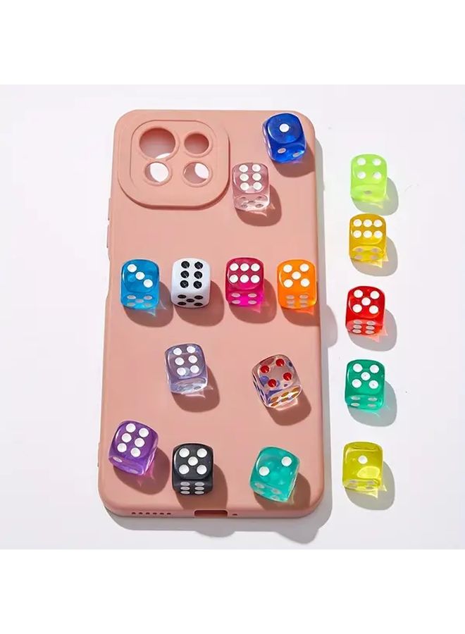 Set Of 9 Colorful Dice For Math Games And Educational Activities - Image 1