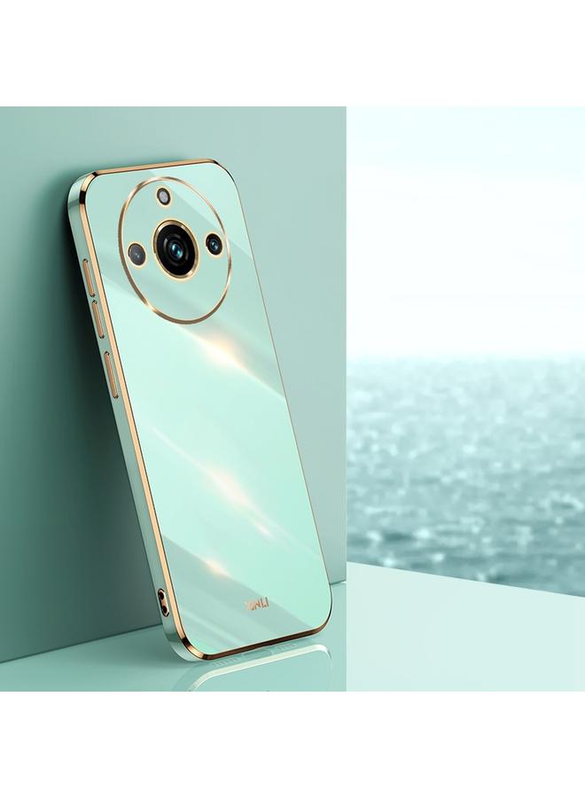 The Bros Case For Realme 11 Pro+ 5G Straight 6D Plating Gold Edge TPU Phone Case
