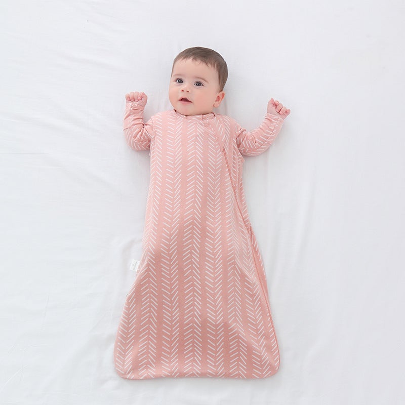 Baby''s Air-conditioning Clothes suit Thin Long-sleeved Summer Cotton Baby Boy''s Home Clothes Summer Clothes Daughter''s Children''s Pajamas Sleeping Bag - Image 2