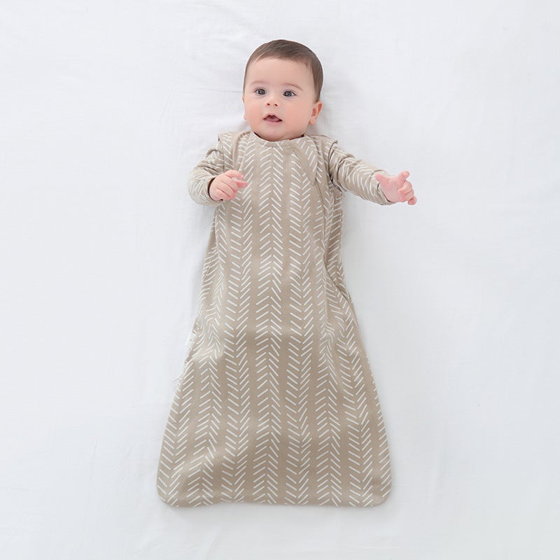 Baby''s Air-conditioning Clothes suit Thin Long-sleeved Summer Cotton Baby Boy''s Home Clothes Summer Clothes Daughter''s Children''s Pajamas Sleeping Bag - Image 4