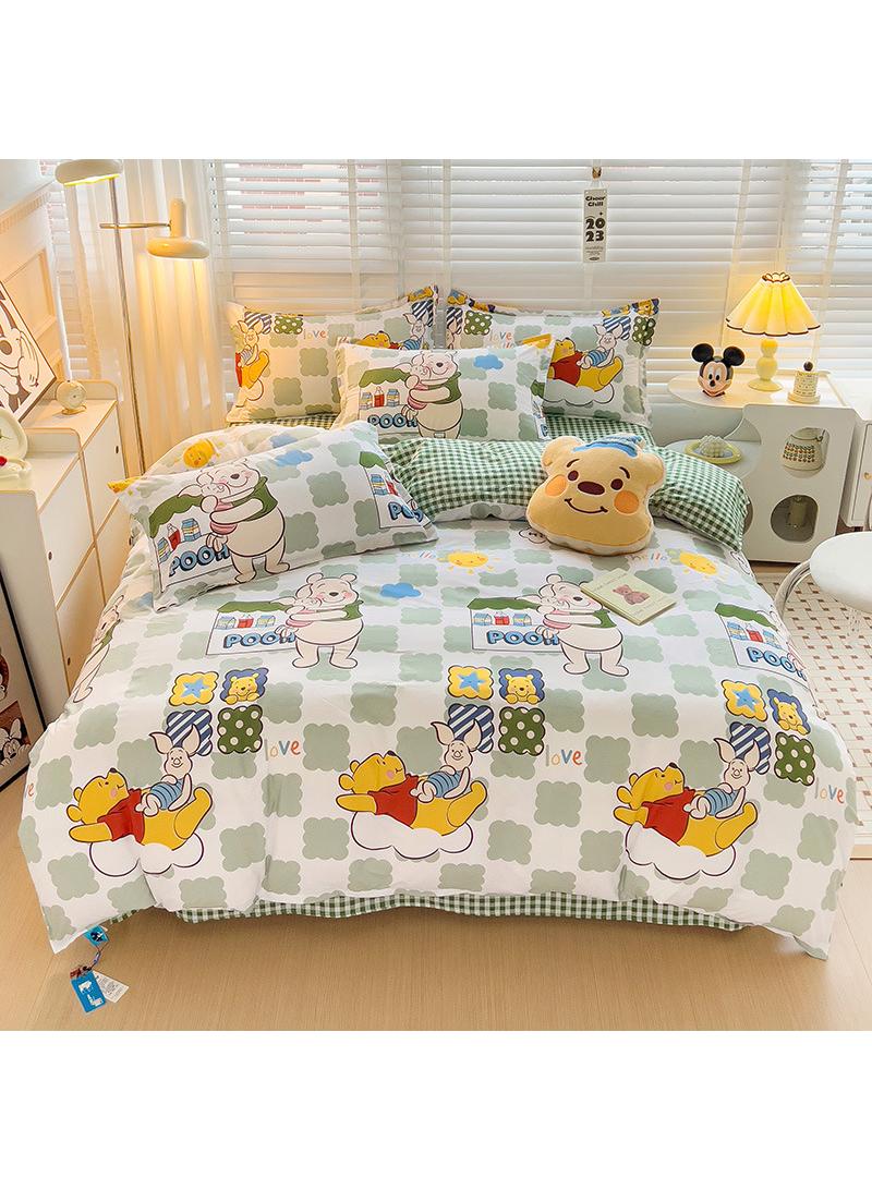 General Full Size Sheet Set Super Soft Kids 4 Piece Floral Bedding Set  Microfiber Sheets Includes Reversible Pillow Covers  1.8M  - Image 1
