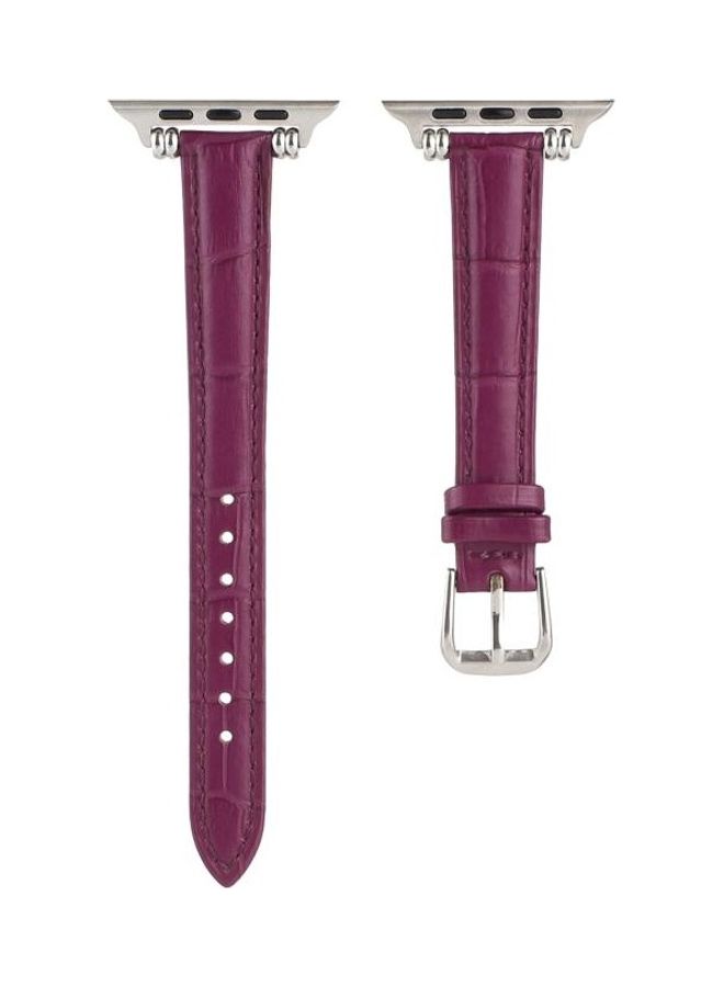 NIBEMINENT Ethnic Replacement Watchband for Apple Watch Series 1/2/3/4/5/6/7/SE 42/44/45mm Purple - Image 2