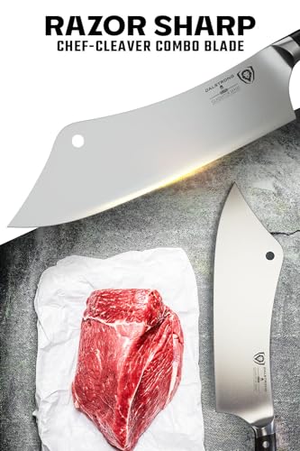 Dalstrong Chef & Cleaver Hybrid Knife - 12 inch Extra-Large - The Crixus - Gladiator Series Elite - HC German Steel - G10 Handle - Heavy Duty - w/Sheath - NSF Certified - Image 2