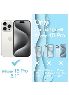 Houmt iPhone 15 Pro Case Flexible TPU Anti-Yellow Transparent Back Cover with Reinforced Bumper Corners Protective Case Cover for iPhone 15 Pro 6.1 inch  - Image 2