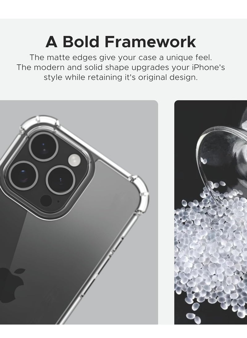 Houmt iPhone 15 Pro Case Flexible TPU Anti-Yellow Transparent Back Cover with Reinforced Bumper Corners Protective Case Cover for iPhone 15 Pro 6.1 inch  - Image 4