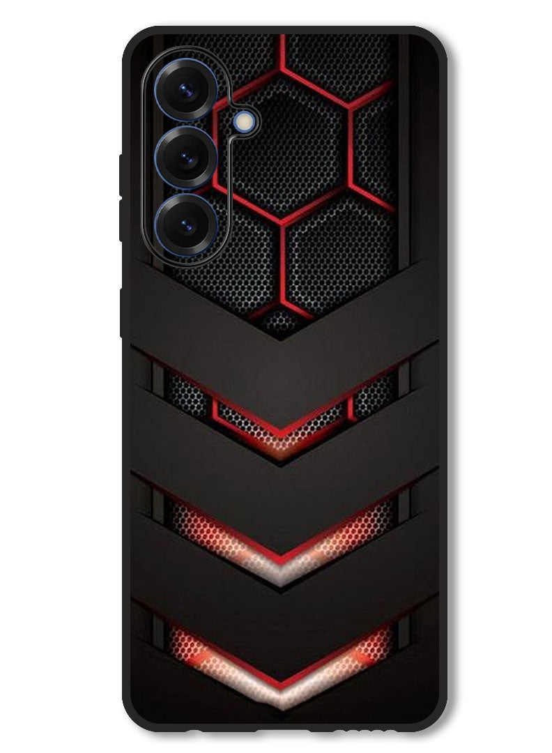 Theodor Case Compatible with Samsung Galaxy A26 Protection Shockproof Bumper Cover red & black - Image 1