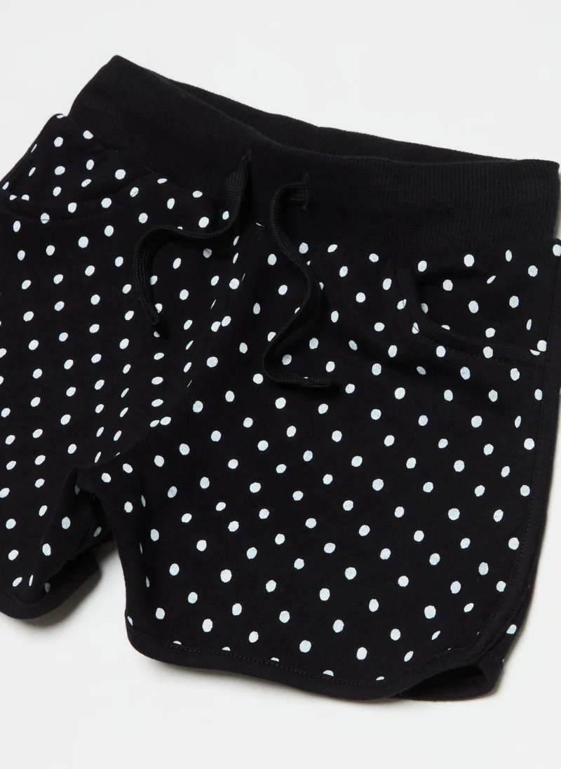 او في اس Cotton Jogging Set With Minnie Mouse Print