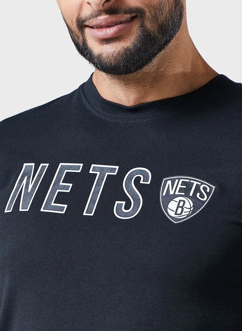 Nba  Brooklyn Nets Logo T-Shirt for Men | Best Price UAE