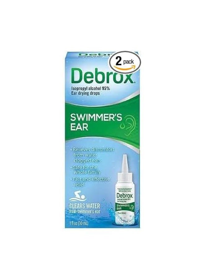 Swimmer's Ear Drying Drops for Adults & Kids, 1 Fl oz. (Pack of 2)