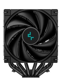 DEEPCOOL AK620 Digital Zero Dark Performance CPU Cooler with Real-Time Status Display, Dual Tower Design, 6 Heat Pipes, 2 x 120mm PWM Fans, ARGB Lighting, Compatible with Intel & AMD, 1850 RPM, 28 dBA Noise Level, USB 2.0 Header, Black | R-AK620-BKADMN-G  - Image 4