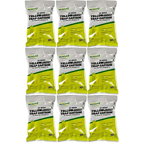 RESCUE Yellowjacket Attractant Cartridge 10 Week Supply for RESCUE Reusable Yellowjacket Traps 9 Pack - Image 1