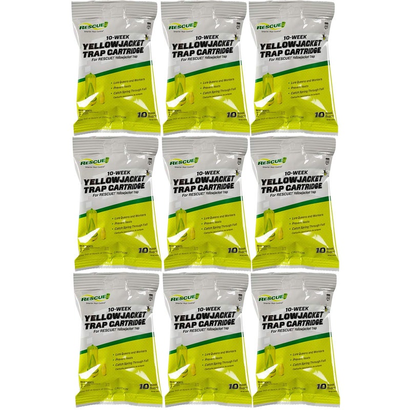 RESCUE Yellowjacket Attractant Cartridge 10 Week Supply for RESCUE Reusable Yellowjacket Traps 9 Pack - Image 2