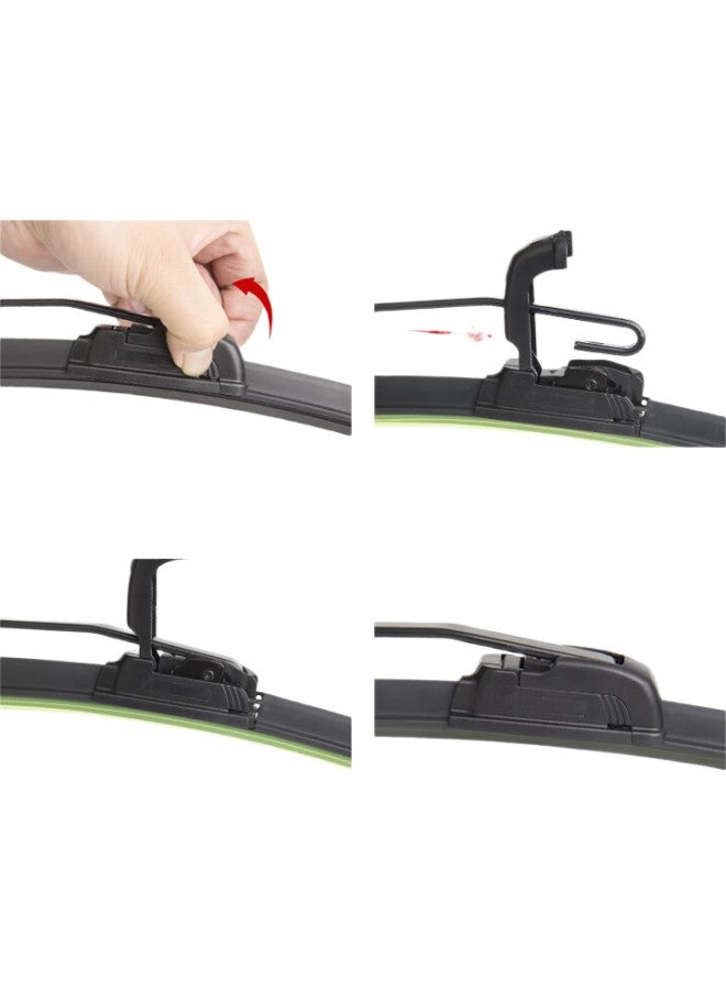 meisim Wiper Blade, Wuling Hongguang/Hongguang S/Hongguang V Dedicated Rubber Strip Wiper Blade, 22/16 Pair Set - Image 2