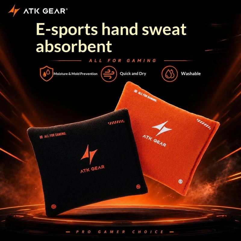 اي تي كي ملحقات ألعاب ATK Gear Esports Hand Dry Grip Pouch, Anti-Sweat Bag to Reduce Sweaty Hands, for Competitive FPS Gaming - Image 5