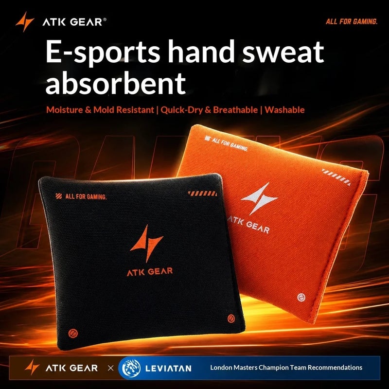 اي تي كي ملحقات ألعاب ATK Gear Esports Hand Dry Grip Pouch, Anti-Sweat Bag to Reduce Sweaty Hands, for Competitive FPS Gaming - Image 3