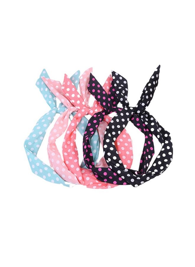 Ruihfas - Uihfas 6Pcs Fashion Twist Bow Wire Headbands Head Wrap Bunny Rabbit Ears Wired Hairbands Hair Holder Hair Accessories For Women And Girls - Image 1