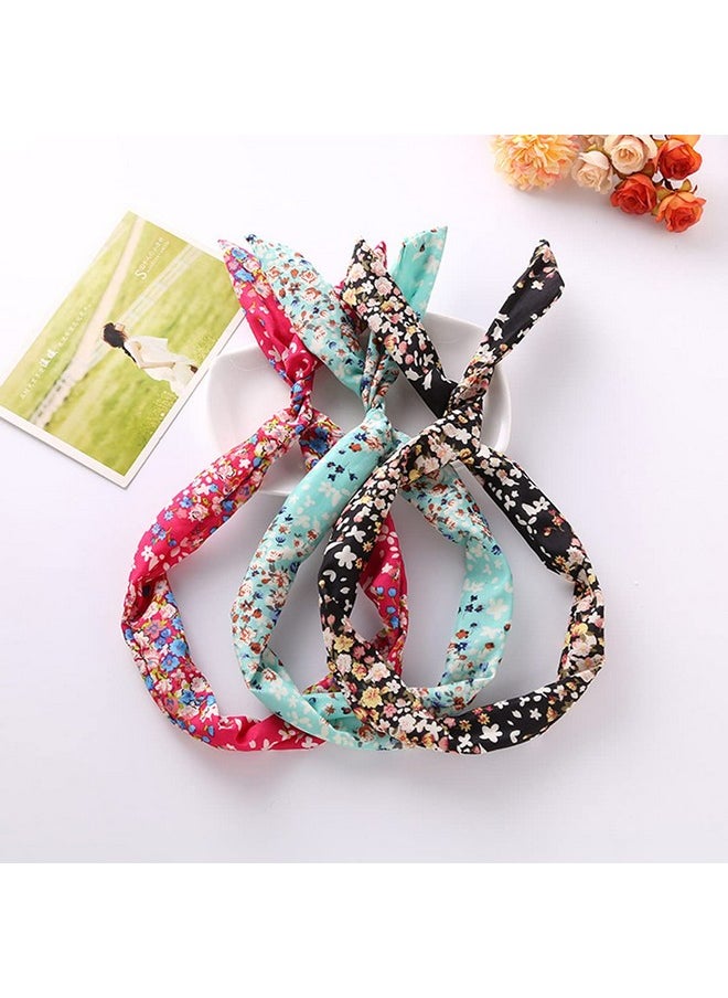 Ruihfas - Uihfas 6Pcs Fashion Twist Bow Wire Headbands Head Wrap Bunny Rabbit Ears Wired Hairbands Hair Holder Hair Accessories For Women And Girls - Image 1