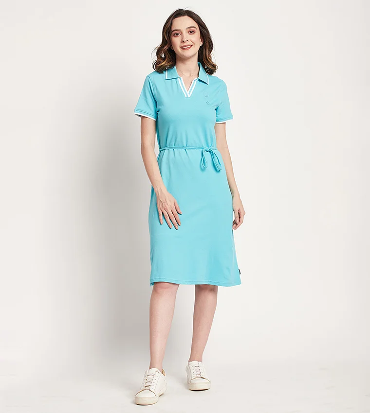 BEVERLY HILLS POLO CLUB Short Sleeves T-Shirt Dress