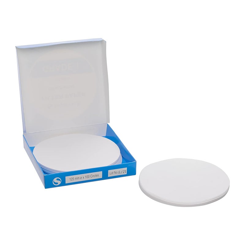 Supertek 125 mm Filter Paper Grade 1 | Qualitative Round Sheets Pack of 100 | Chemistry Lab Experiments for Schools or Laboratory Activities - Image 2