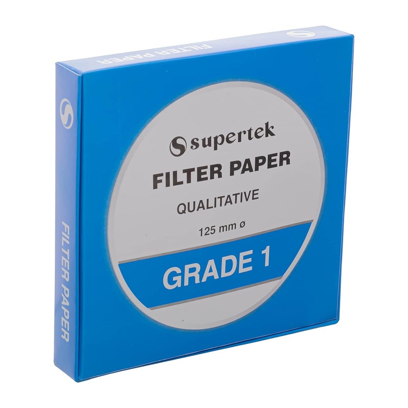 Supertek 125 mm Filter Paper Grade 1 | Qualitative Round Sheets Pack of 100 | Chemistry Lab Experiments for Schools or Laboratory Activities - Image 4