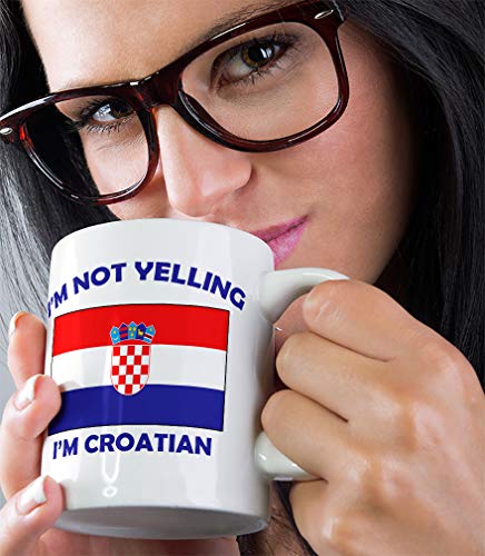 Speedy Pros I'M Not Yelling I Am Croatian Croatia Croatians Ceramic Coffee Tea Mug Cup Holiday Christmas Hanukkah Gift For Men & Women - Image 5
