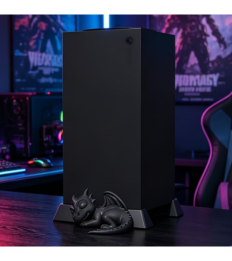 حامل تبريد أسود لجهاز Xbox Series X S، متوافق مع وضعي التشغيل الرأسي والأفقي لأجهزة XSX و XSS. - Image 5