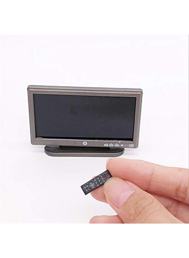 SXFSE Doll House Tv, 1:12 Scale Dollhouse Accessories Miniature Furniture Decor Model, Kids Play Toy (Tv) - Image 3