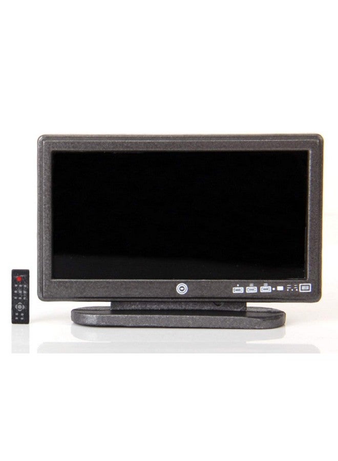 SXFSE Doll House Tv, 1:12 Scale Dollhouse Accessories Miniature Furniture Decor Model, Kids Play Toy (Tv) - Image 1