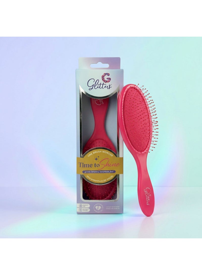 Glitters Wet Detangling Hair Brush, Detangler for Wet and Dry Hair - Image 1