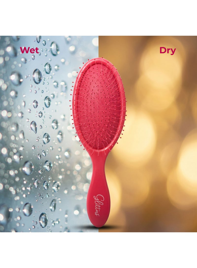 Glitters Wet Detangling Hair Brush, Detangler for Wet and Dry Hair - Image 5