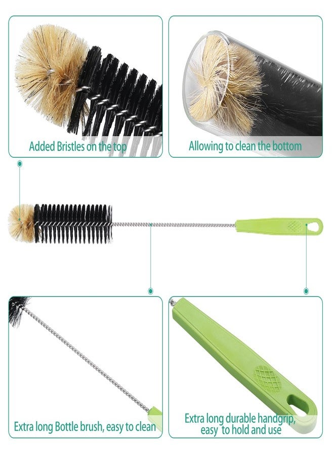 ORIA Bottle Cleaning Brush Set, Bottle Brush Cleaner, Long Handle Water Bottle Brush, Straw Cleaning Brush, Kitchen Wire Scrub Set for Washing, Baby Bottle, Pipes, Beer Brewing Supplies, 4 Pack - Image 4