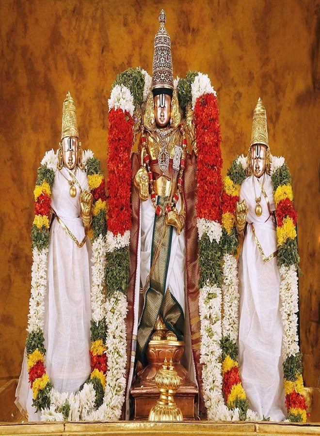 PRINTELLIGENT Vinyl Tirupathi Lord Balaji Non-Tearable Poster for Home and Office Wall Decor (12 Inch X 18 Inch)