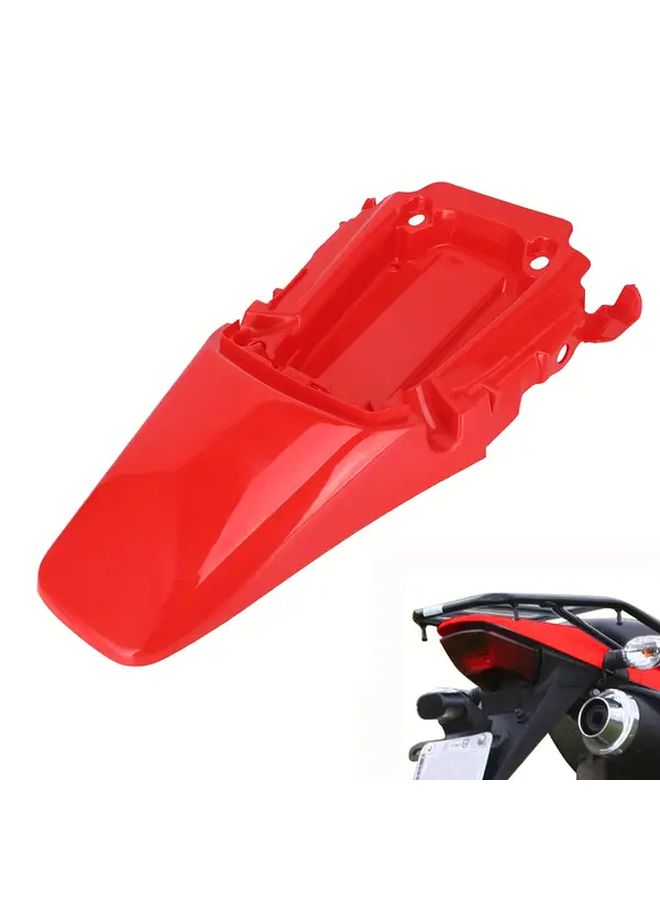 Red Rear Fender Panel For Dirt Bike Seat Cover Plastic PP Compatible Models - Image 1