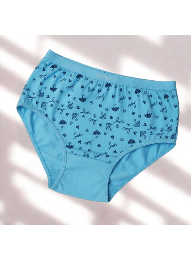 Eiffel Women’s High-Waisted Cotton Briefs - (Pack of 3 )100% Premium Syrian Cotton - Image 3