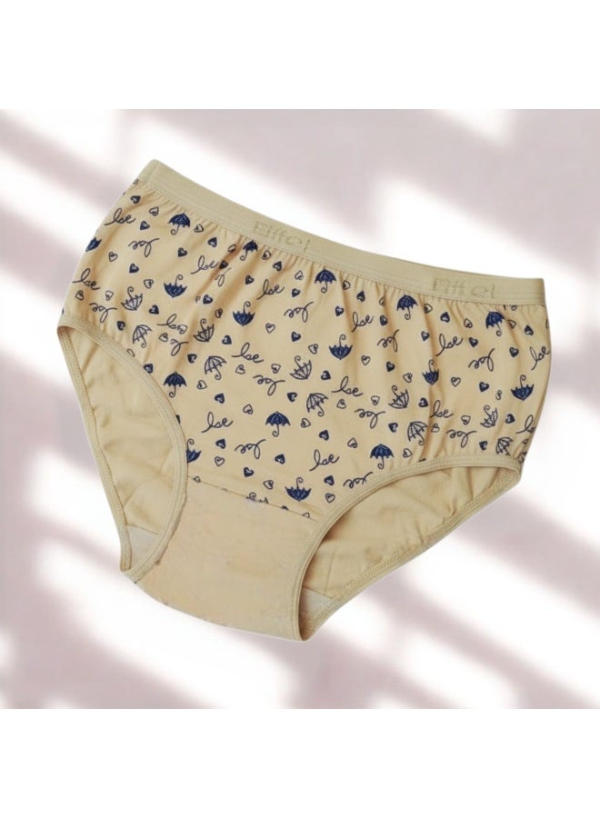 Eiffel Women’s High-Waisted Cotton Briefs - (Pack of 3 )100% Premium Syrian Cotton - Image 4