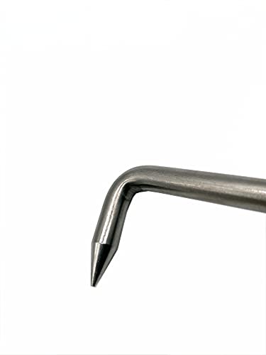 Yountiger 15" Heavy-Duty 304 Stainless Steel Meat Boning Hook T Hook Pull Hook Llift Hooks Stainless Steel Handle 2Pack - Image 4